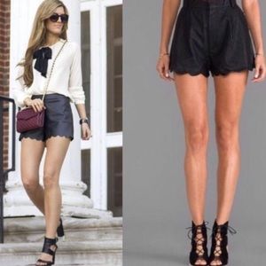 Mink Pink Faux Leather Shorts 